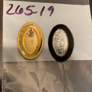 Black and Diamond earrings